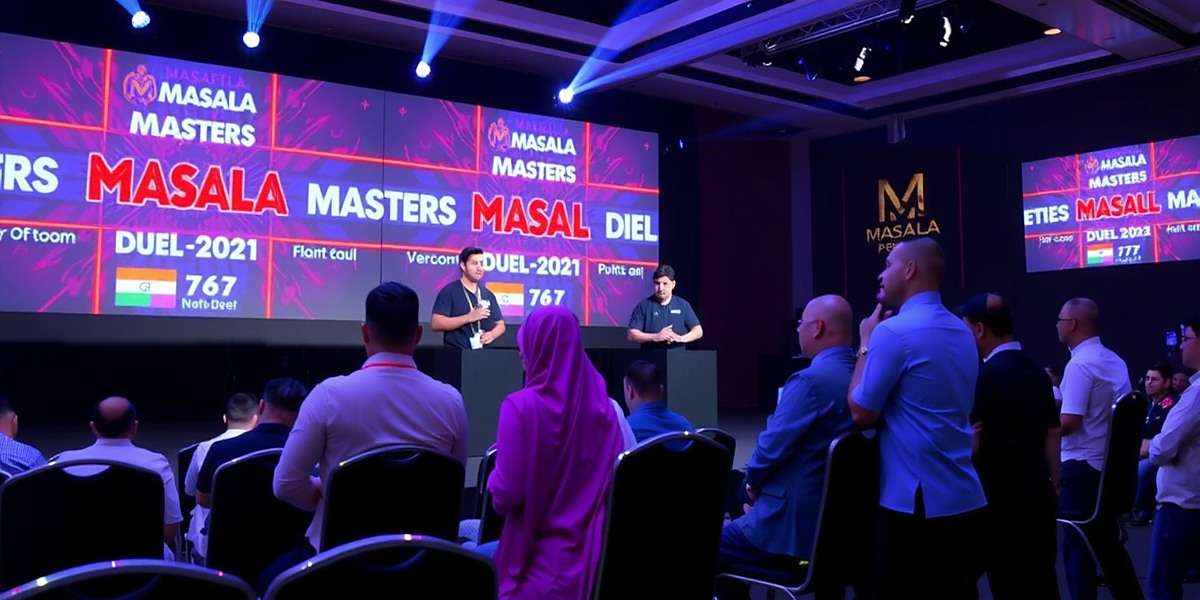 Masala Masters Duel tournament in Mumbai with players competing on stage in front of a large audience
