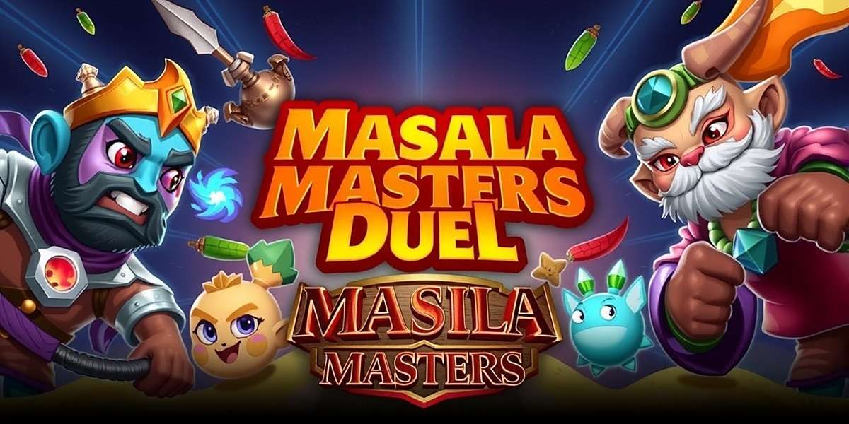 Masala Masters Duel game cover showing various masala and spice characters in a battle scene